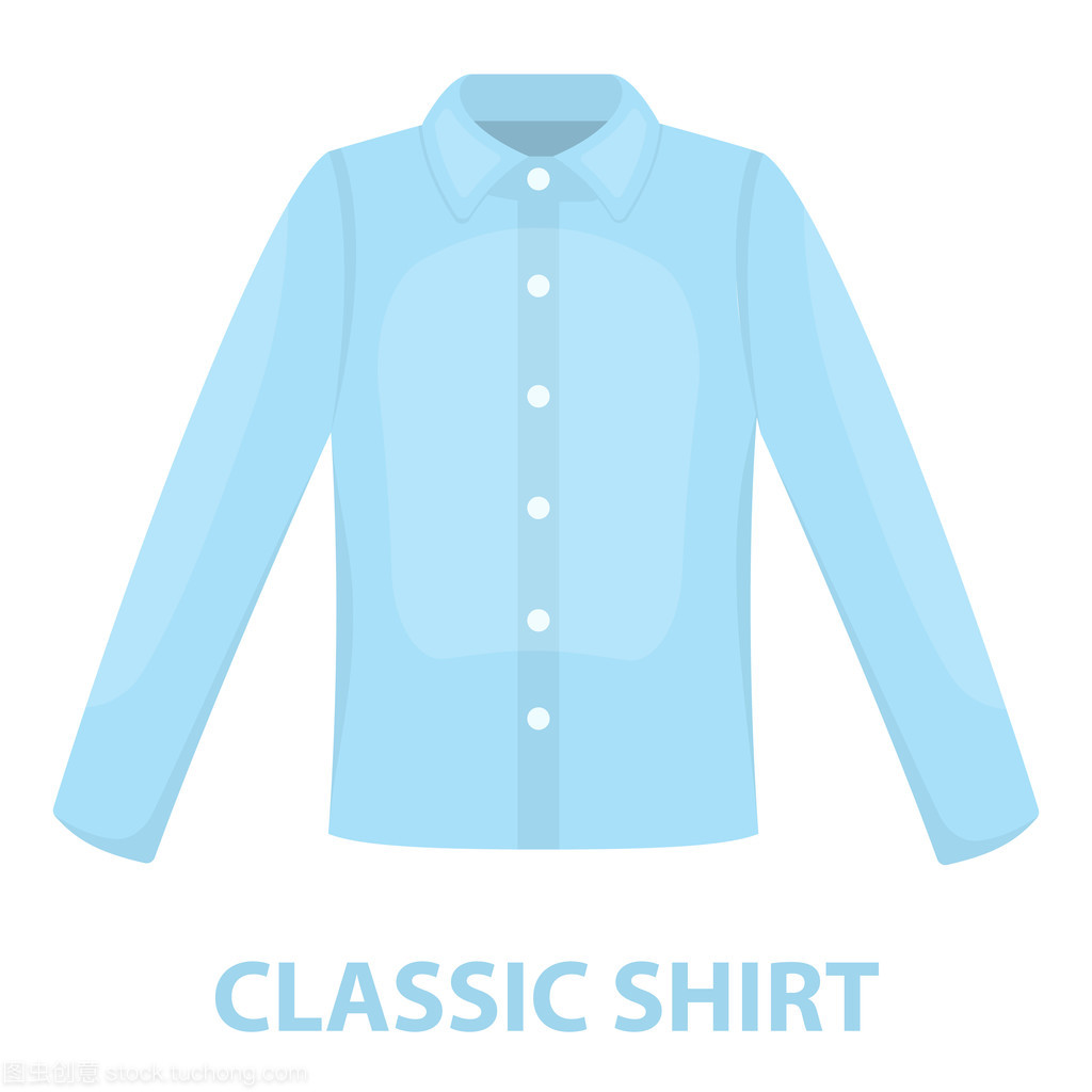 長(zhǎng)袖襯衫的矢量圖針對(duì) web 和移動(dòng)圖標(biāo)